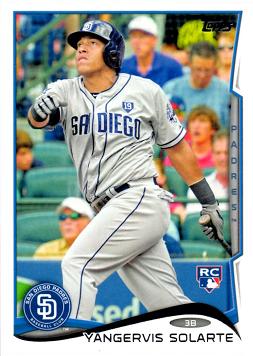 2014 Topps Update Baseball Yangervis Solarte Rookie Card