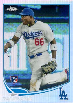 2013 Topps Chrome Refractor Yasiel Puig Rookie Card