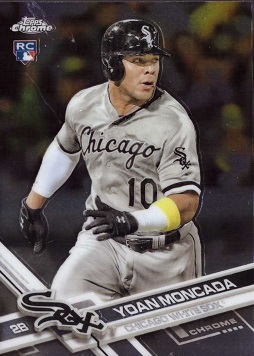 2017 Topps Chrome Baseball Yoan Moncada Rookie Card