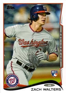 2014 Topps Baseball Zach Walters Rookie Card