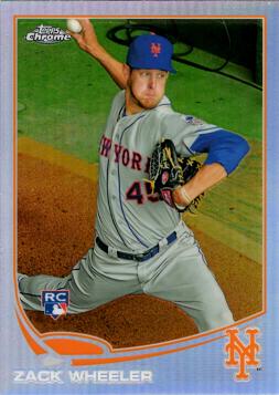 2013 Topps Chrome Refractor Zack Wheeler Rookie Card