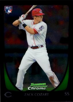 2011 Bowman Chrome Draft Picks Zack Cozart Rookie Card