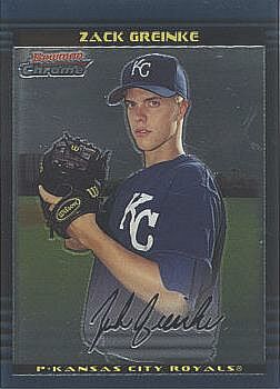 2002 Bowman Chrome Draft Zack Greinke Rookie Card