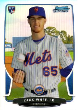 2013 Bowman Chrome Refractor Zack Wheeler Rookie Card