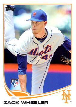 2013 Topps Update Baseball Zack Wheeler Rookie Card